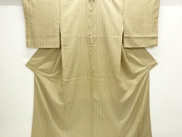 JAPANESE KIMONO / SILK / TSUMUGI / STRIPE